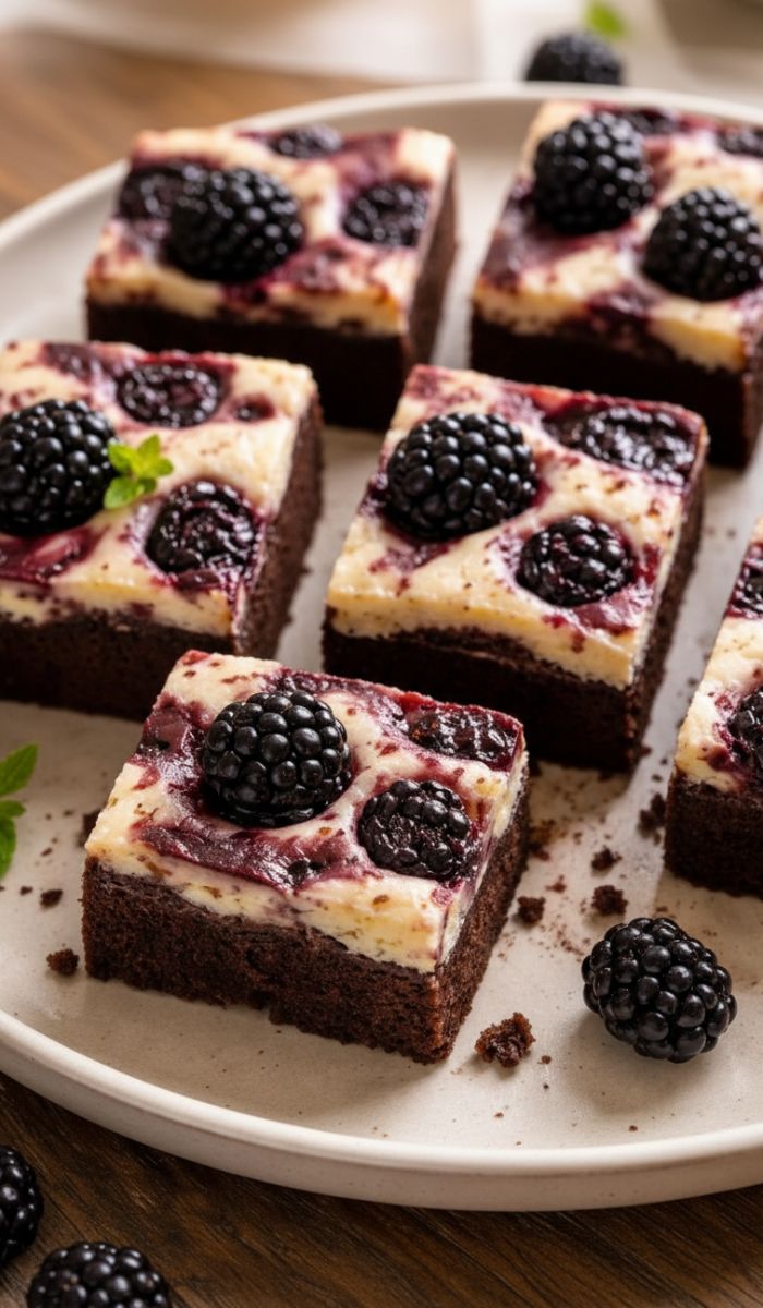 Blackberry Cheesecake Brownies Recipe