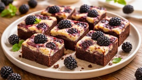 Blackberry Cheesecake Brownies Recipe