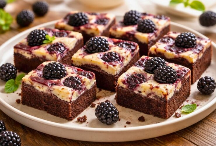 Blackberry Cheesecake Brownies Recipe