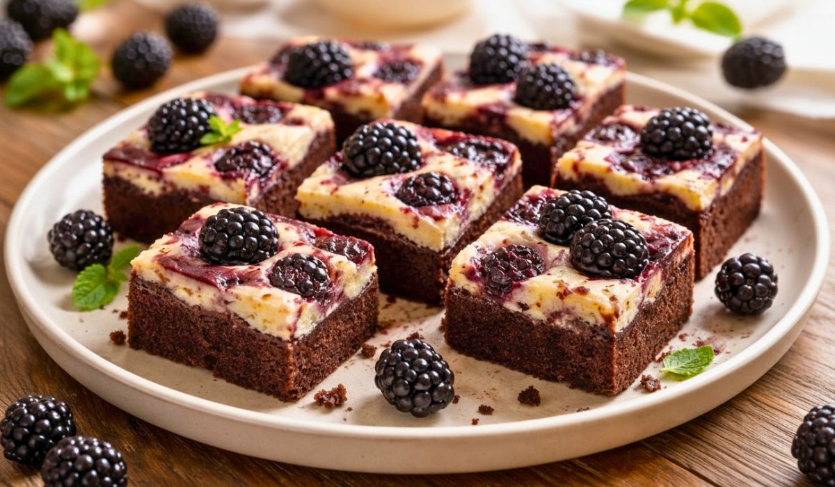 Blackberry Cheesecake Brownies Recipe