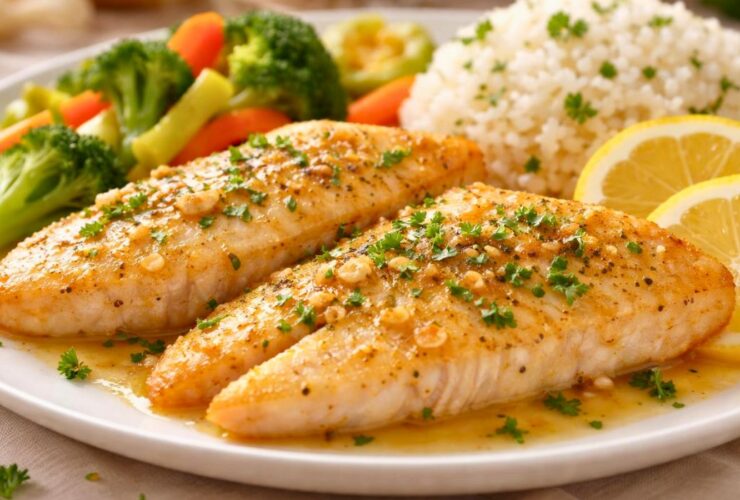 Garlic Butter Orange Roughy Recipe