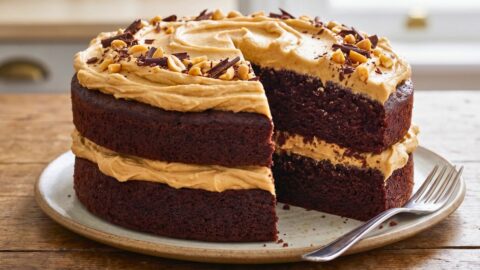 Chocolate Cake Peanut Butter Frosting Recipe