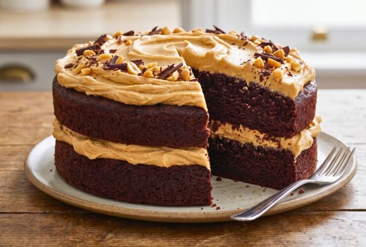 Chocolate Cake Peanut Butter Frosting Recipe
