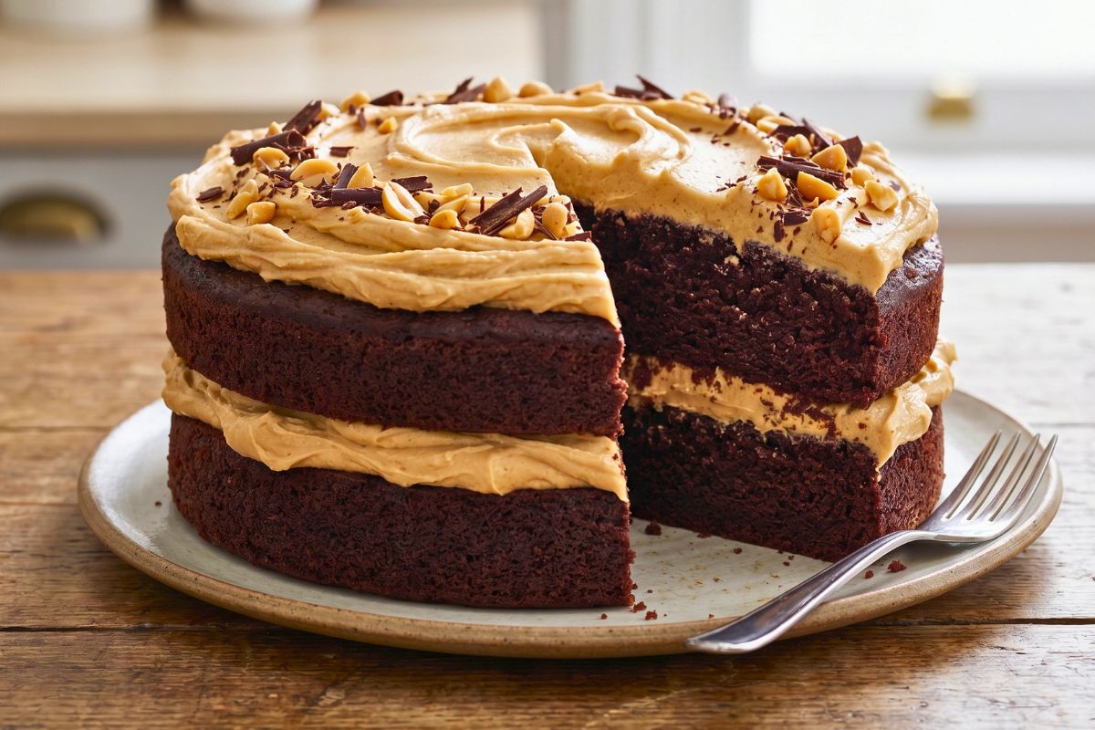 Chocolate Cake Peanut Butter Frosting Recipe