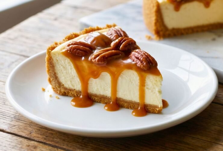 Caramel Pecan Cheesecake Pie Recipe