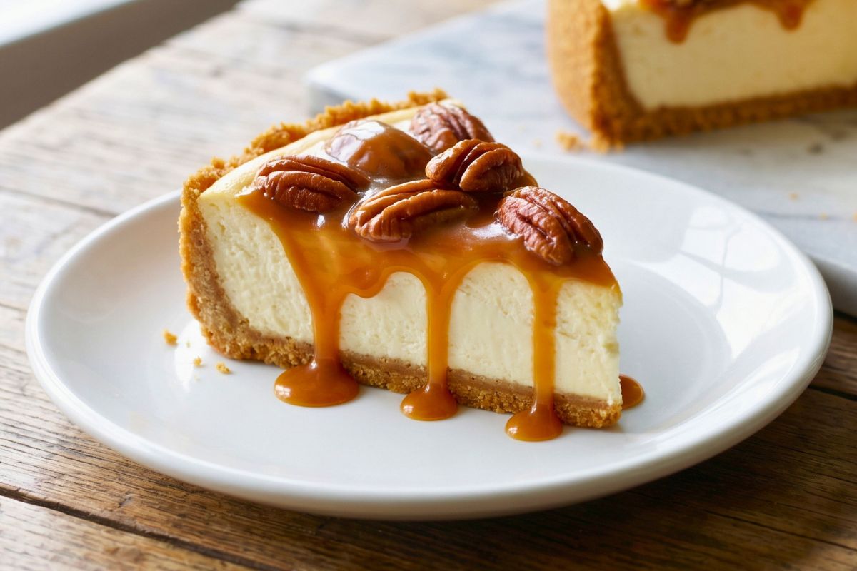Caramel Pecan Cheesecake Pie Recipe