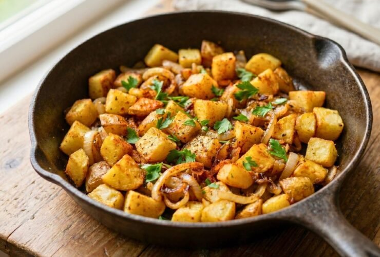 Fried Potatoes With Onions Recipe