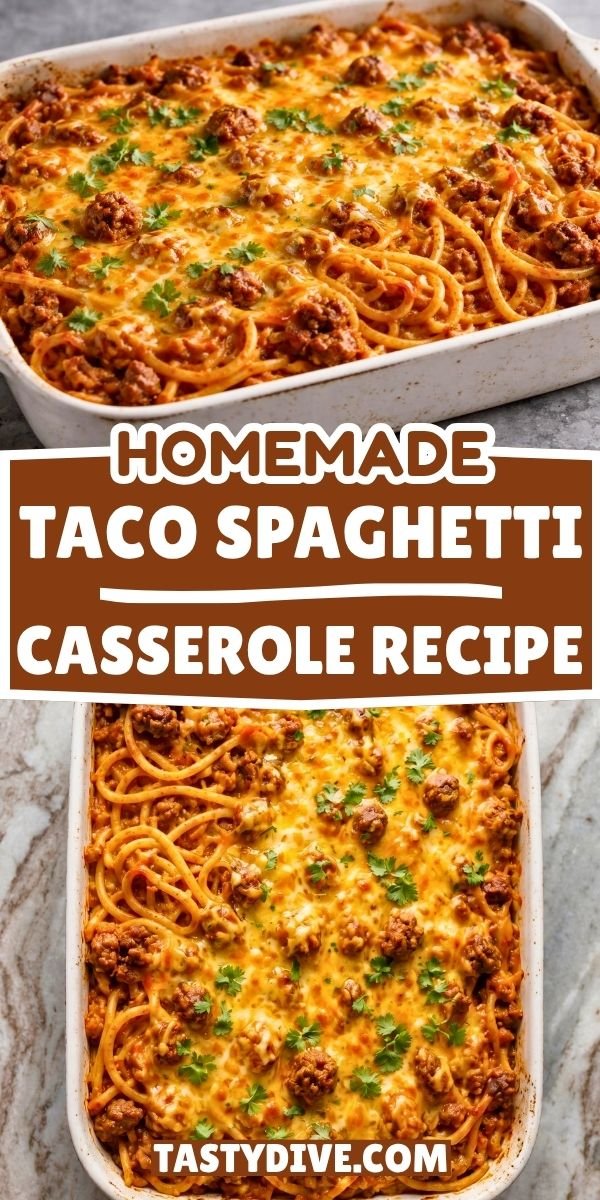 Homemade Taco Spaghetti Casserole Recipe