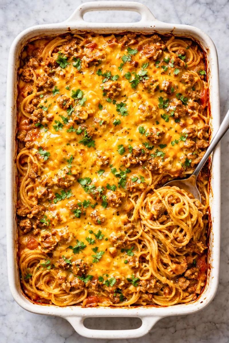Taco Spaghetti Casserole Recipe