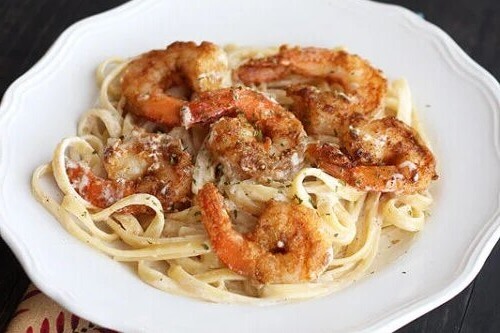 Cajun Ninja Shrimp Fettuccine Recipe