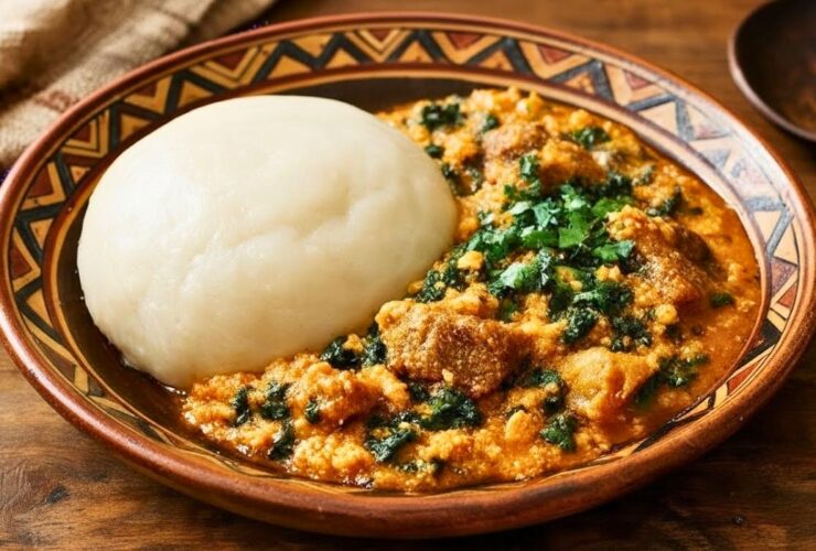 Pounded Yam and Egusi Soup Recipe