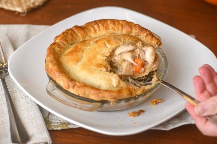 Dad's Leftover Turkey Pot Pie Recipe