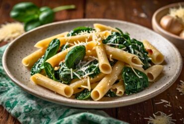 Creamy Tuscan Pasta With Spinach