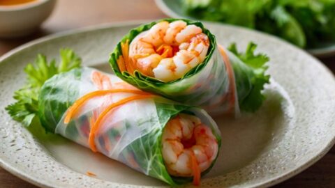 Shrimp Rice Paper Rolls Dim Sum Recipe