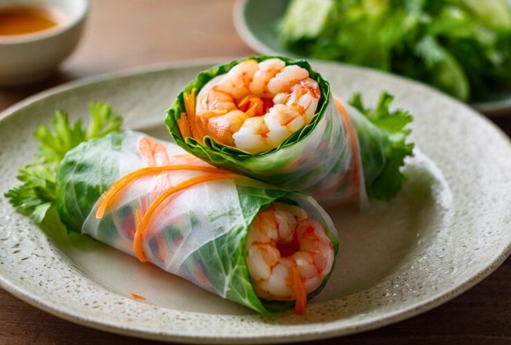 Shrimp Rice Paper Rolls Dim Sum Recipe