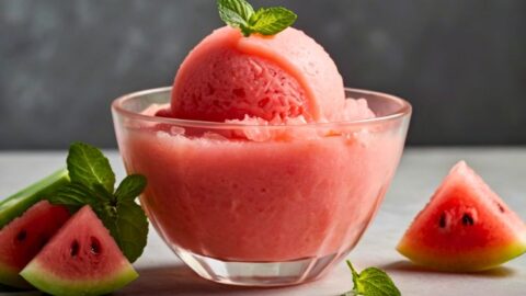 Ninja Creami Watermelon Lemonade Sorbet Recipe