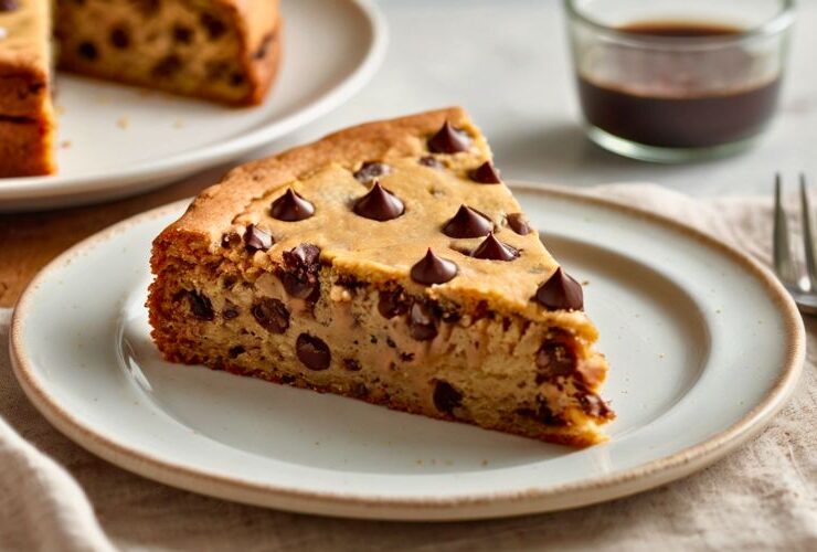 One Bowl Chocolate Chip Cookie Cake Recipe