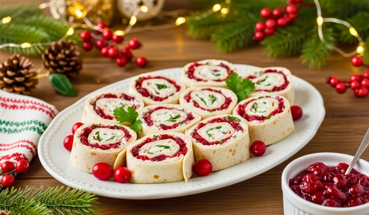 Christmas Cranberry Roll-Ups Recipe