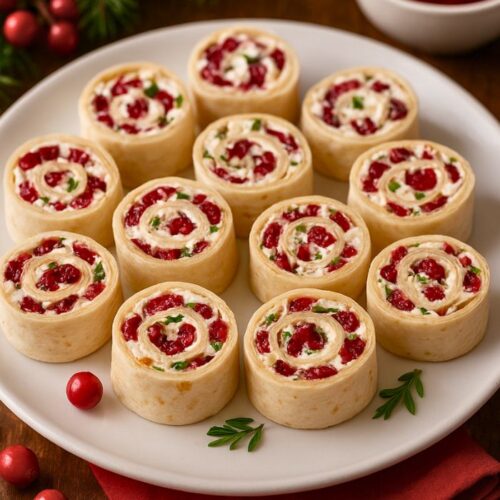Christmas Cranberry Roll-Ups Recipe