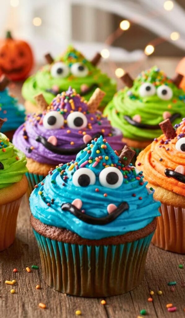 Halloween Monster Cupcakes Recipe