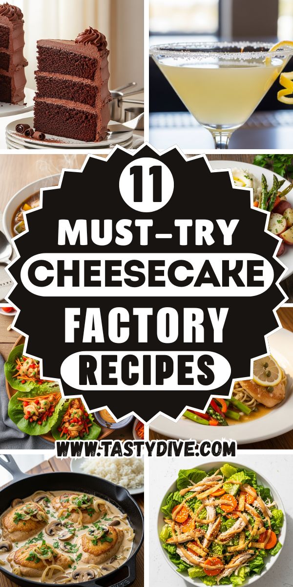 11 Must-Try Cheesecake Factory Recipes | Cakes, Chicken, Steak & Cocktails