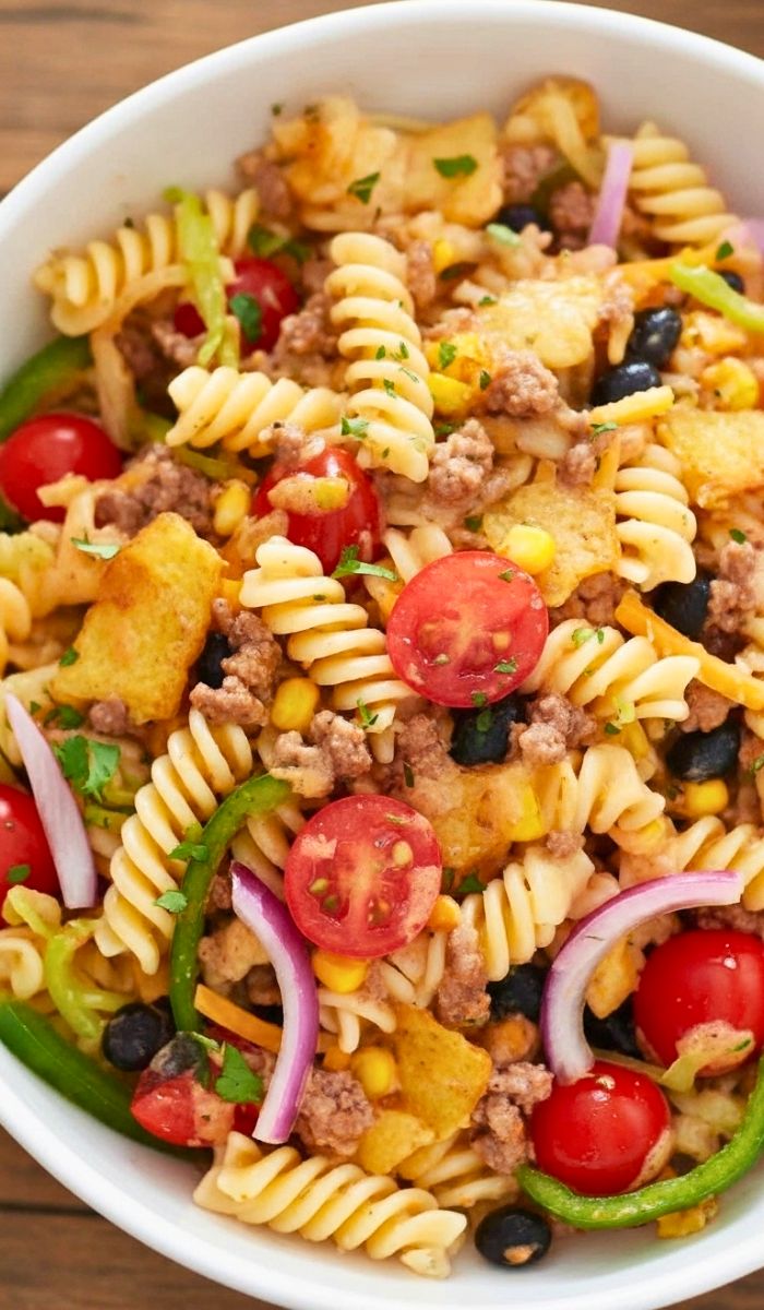 30-Minute Taco Pasta Salad Recipe