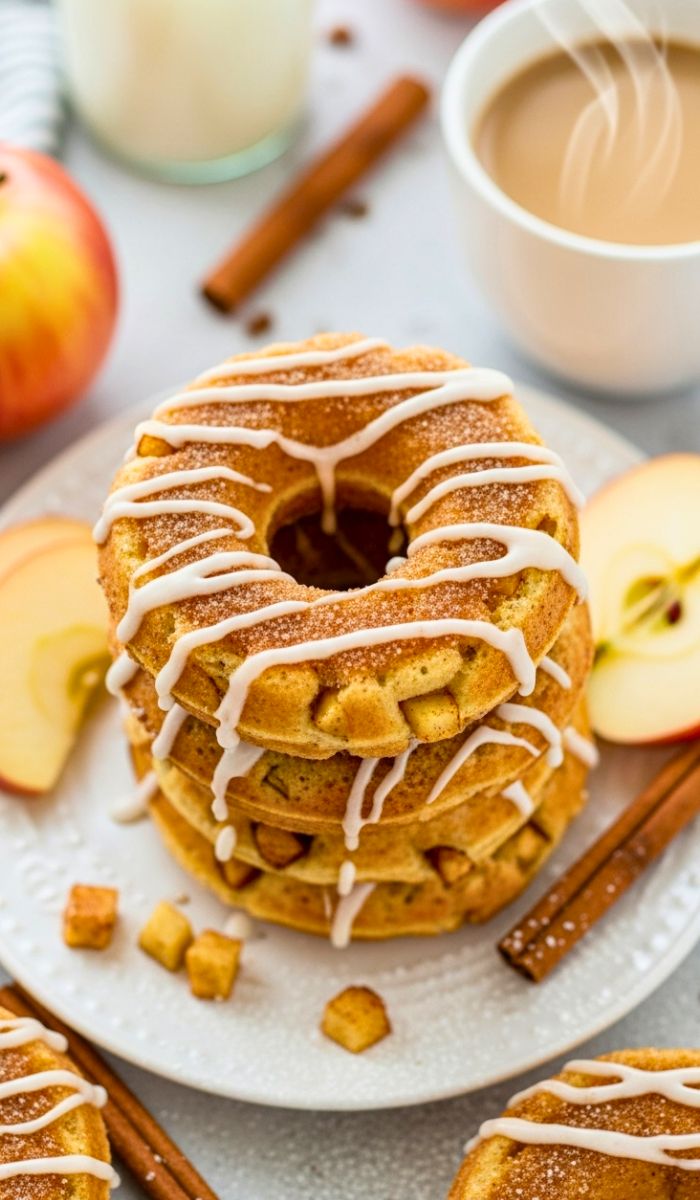 Apple Fritter Waffle Donuts Recipe