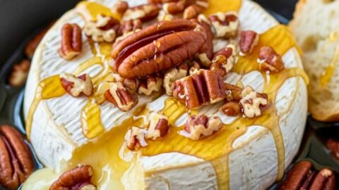 Baked Brie with Honey and Pecans Recipe