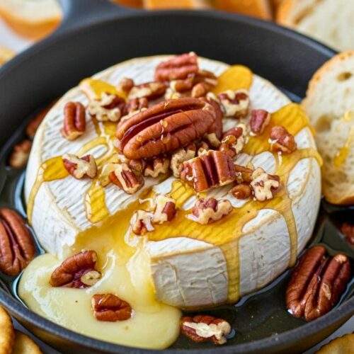 Baked Brie with Honey and Pecans Recipe