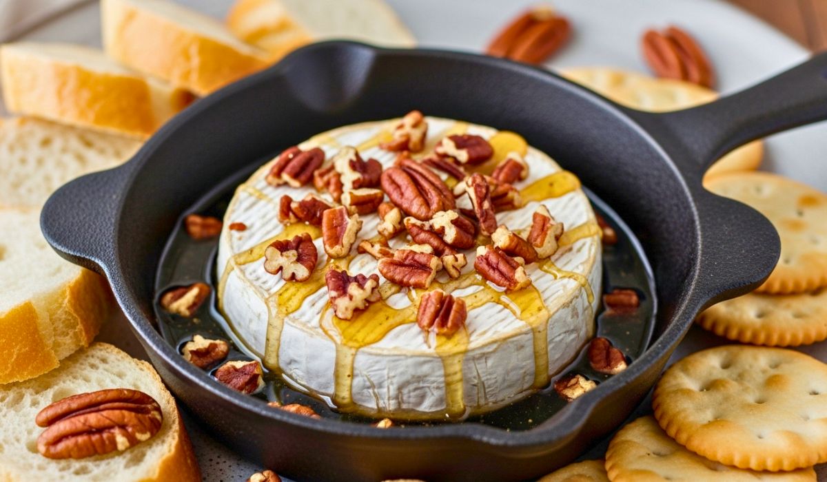 Baked Brie with Honey and Pecans Recipe