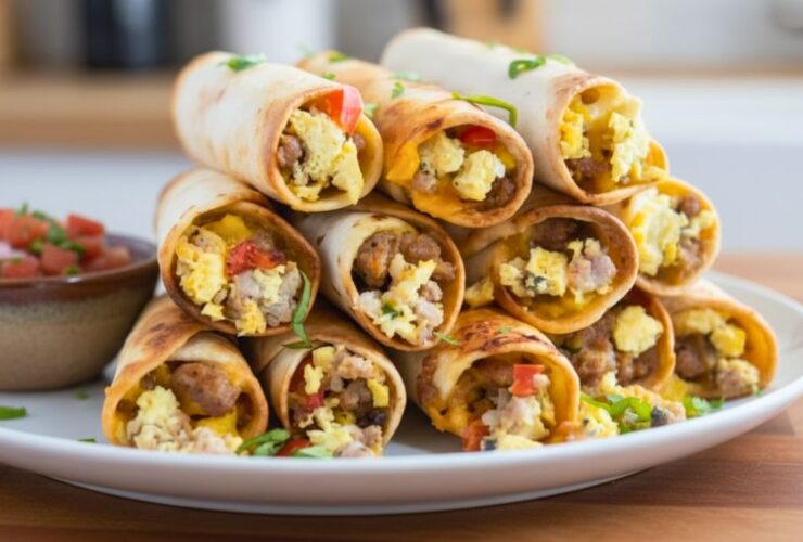 Breakfast Sausage and Egg Taquitos Recipe