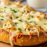 Chicken Alfredo Garlic Bread Recipe