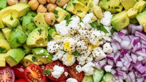 Chickpea Feta Avocado Salad Recipe