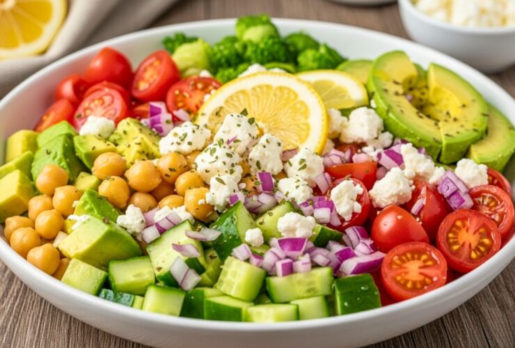 Chickpea Feta Avocado Salad Recipe