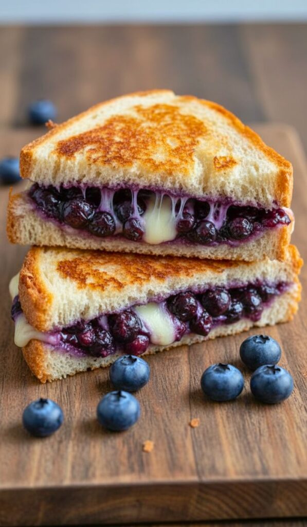 Crispy Blueberry Grilled Cheese Recipe