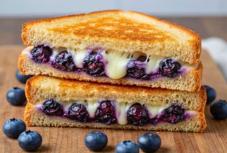 Crispy Blueberry Grilled Cheese Recipe
