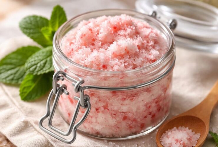 DIY Peppermint Sugar Scrub Recipe for Soft Skin