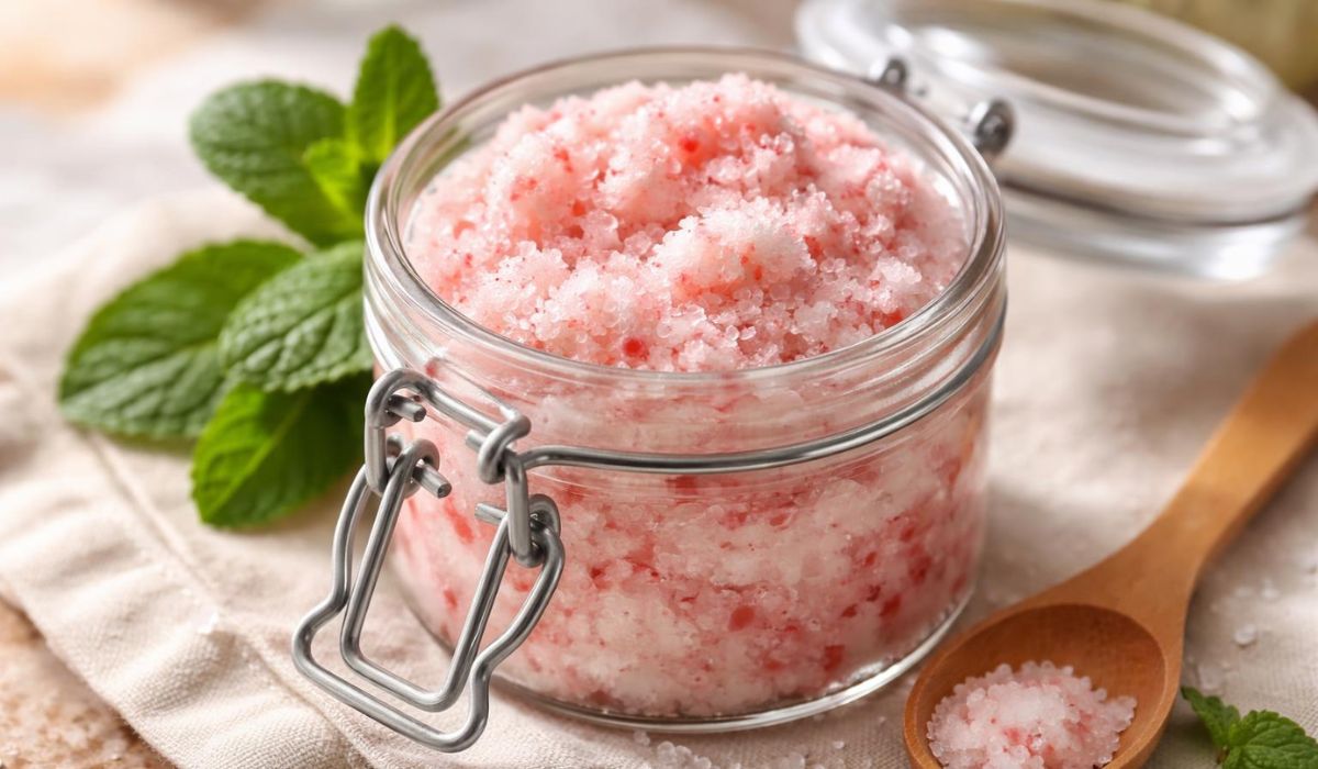 DIY Peppermint Sugar Scrub Recipe for Soft Skin