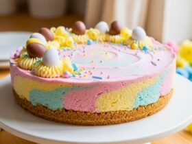 Easy Easter No-Bake Cheesecake