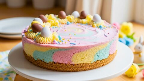 Easy Easter No-Bake Cheesecake