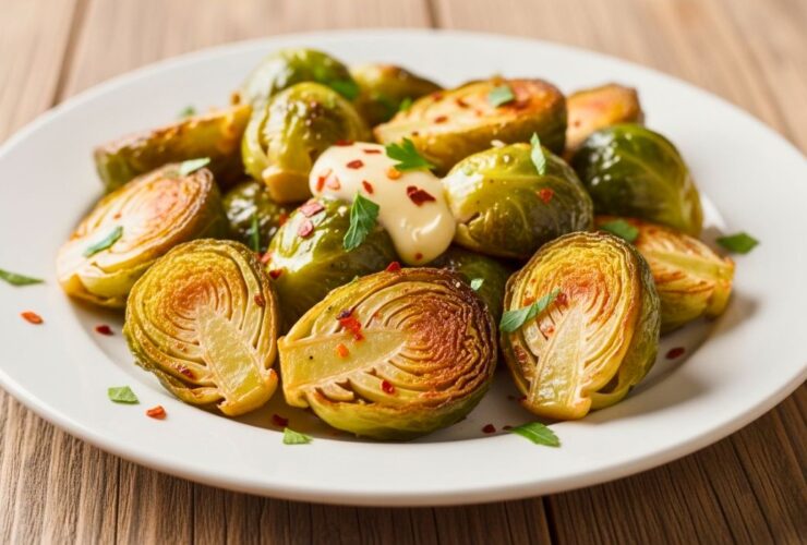 Garlic Butter Roasted Brussels Sprouts Recipe