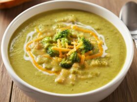 High Protein Broccoli Cheddar Soup Recipe
