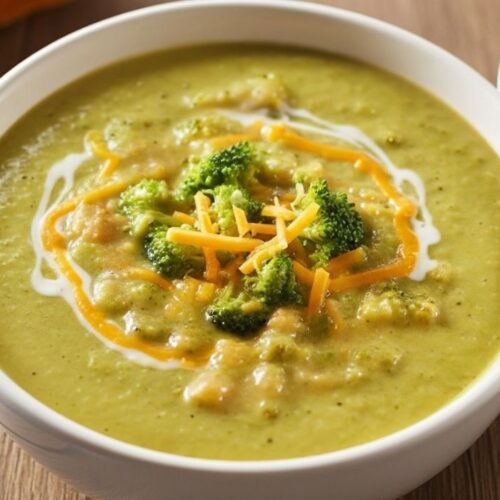 High Protein Broccoli Cheddar Soup Recipe