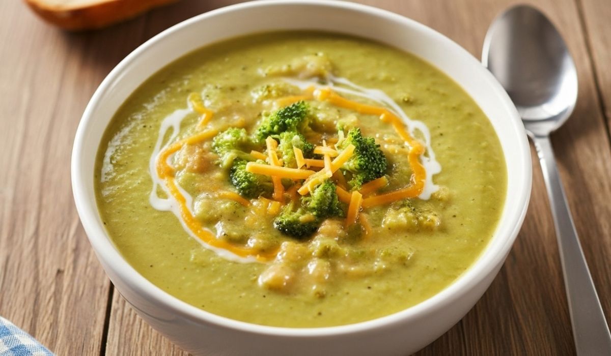 High Protein Broccoli Cheddar Soup Recipe