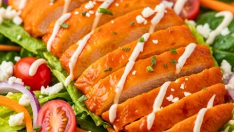 High Protein Buffalo Chicken Salad Recipe