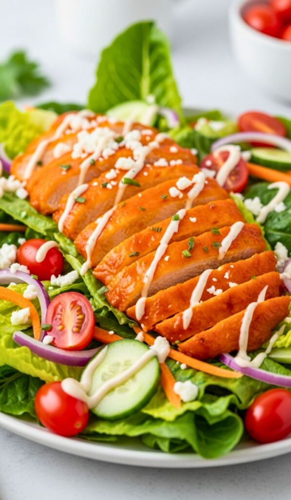 High Protein Buffalo Chicken Salad Recipe