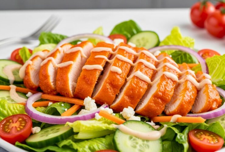 High Protein Buffalo Chicken Salad Recipe