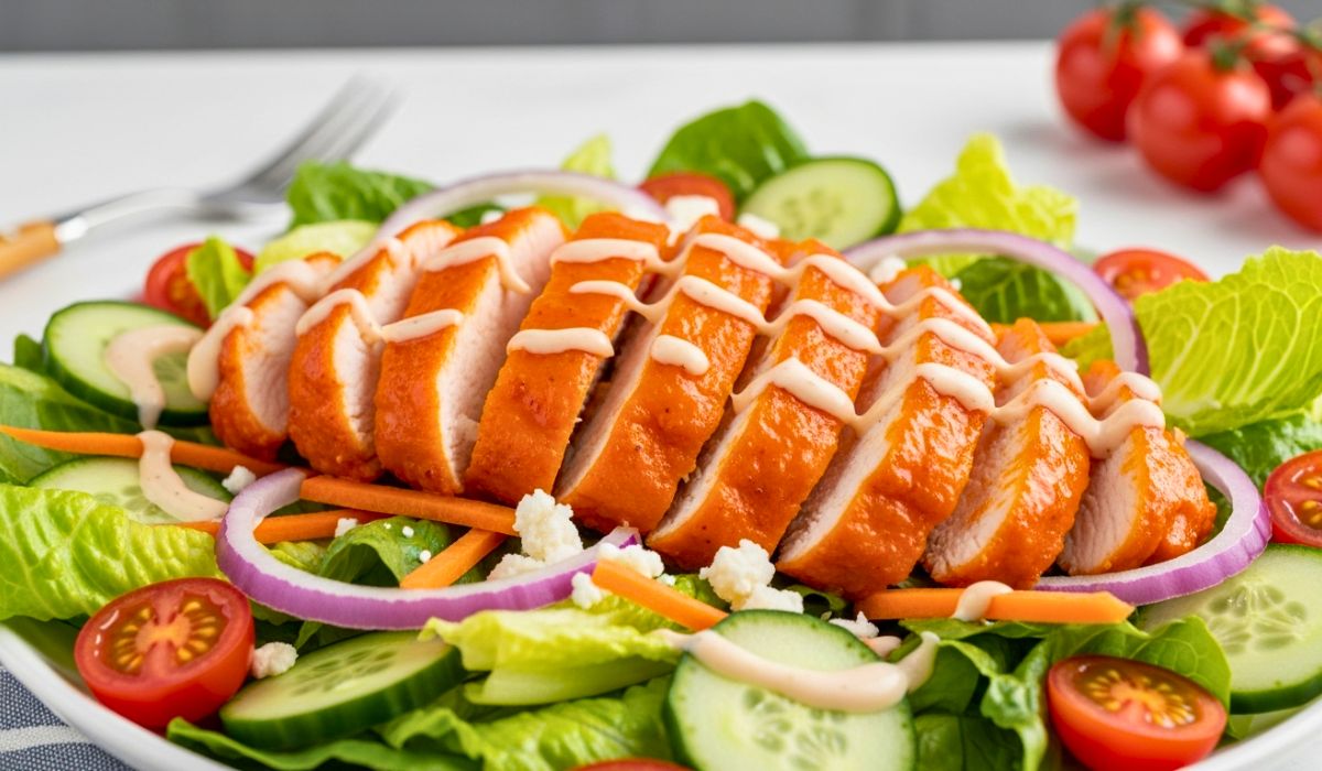 High Protein Buffalo Chicken Salad Recipe