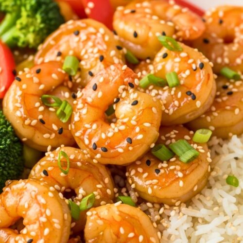 Honey Garlic Shrimp Bowls Recipe
