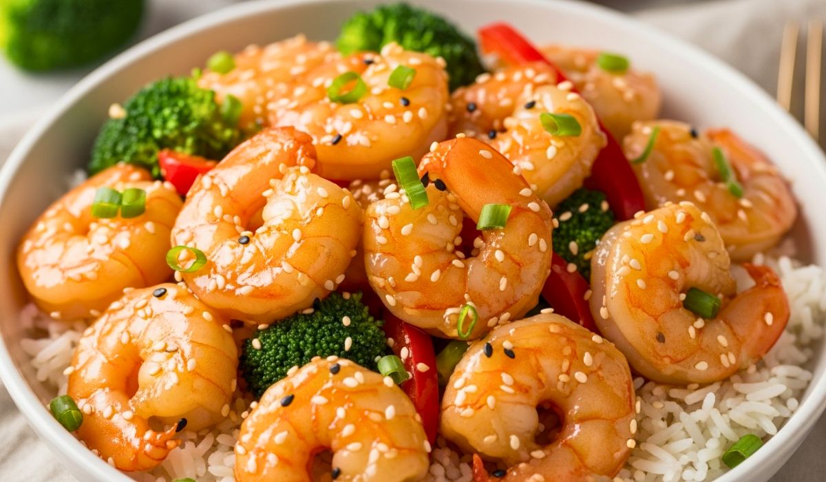 Honey Garlic Shrimp Bowls Recipe